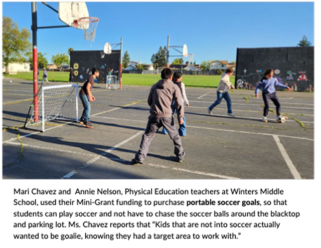 June newsletter page 4 soccer goals